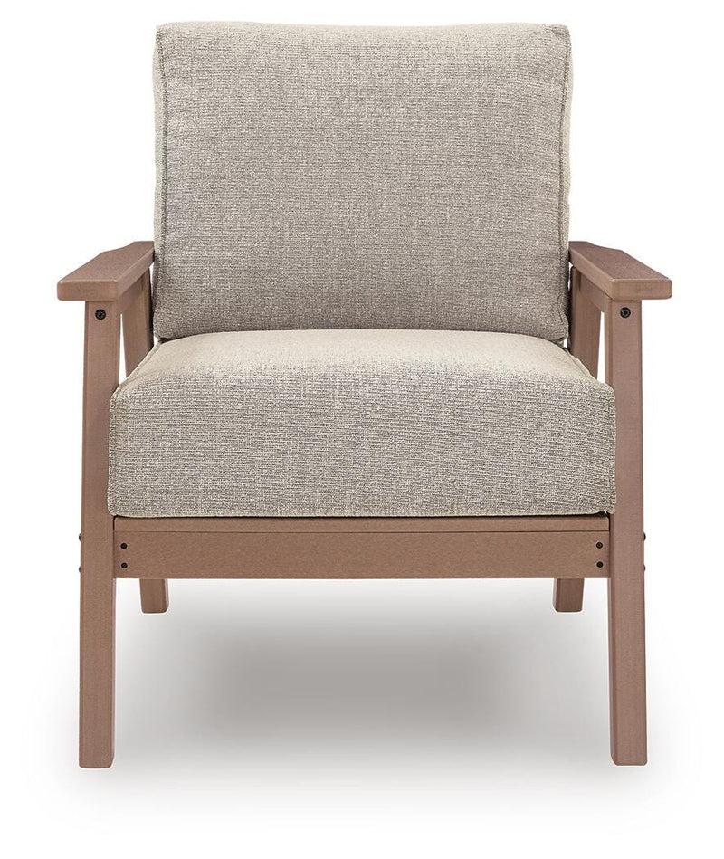 Grover Beach Outdoor Sofa with 2 Lounge Chairs in Driftwood - PKG024041