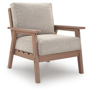 Grover Beach Outdoor Sofa with 2 Lounge Chairs in Driftwood - PKG024041