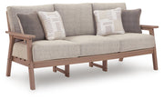 Grover Beach Outdoor Sofa with 2 Lounge Chairs in Driftwood - PKG024041