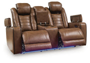 Gruaro Amber Power Reclining Loveseat with Console - PCU1420018