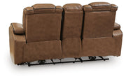 Gruaro Amber Power Reclining Loveseat with Console - PCU1420018