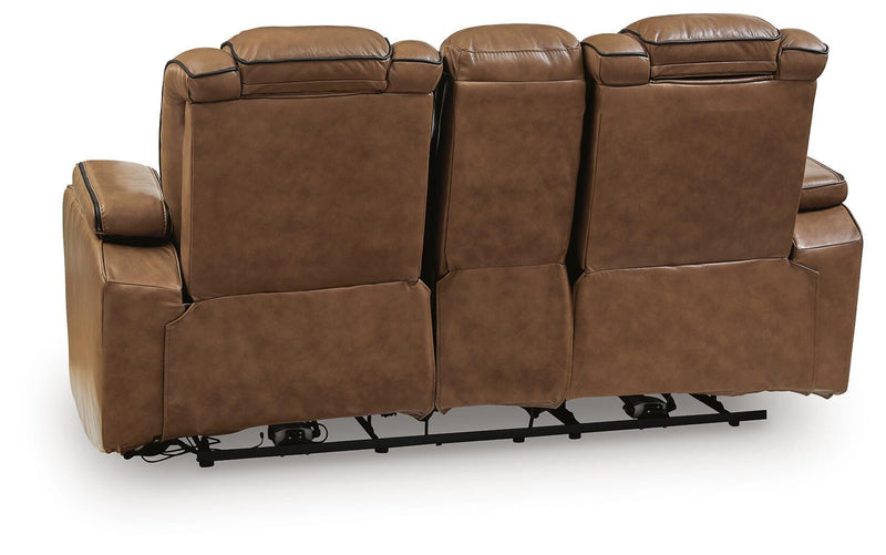 Gruaro Amber Power Reclining Loveseat with Console - PCU1420018