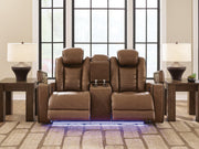 Gruaro Amber Power Reclining Loveseat with Console - PCU1420018