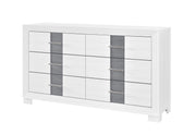 Optimus White/Grey Dresser - OPTIMUS-WHT/GRY-DR