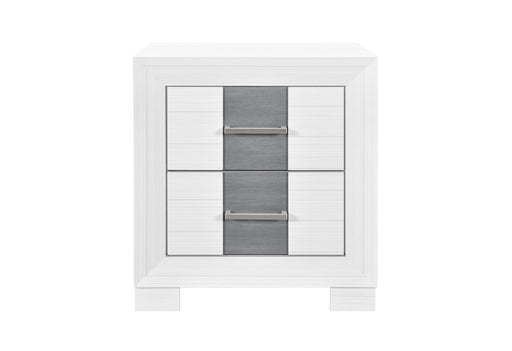 Optimus White/Grey Nightstand - OPTIMUS-WHT/GRY-NS