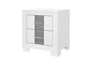 Optimus White/Grey Nightstand - OPTIMUS-WHT/GRY-NS