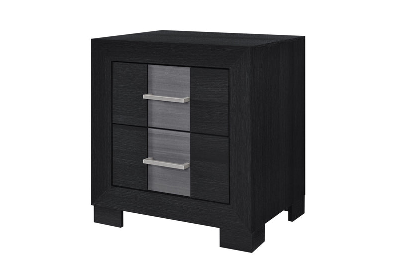Optimus Black/Grey Nightstand - OPTIMUS-BLK/GRY-NS
