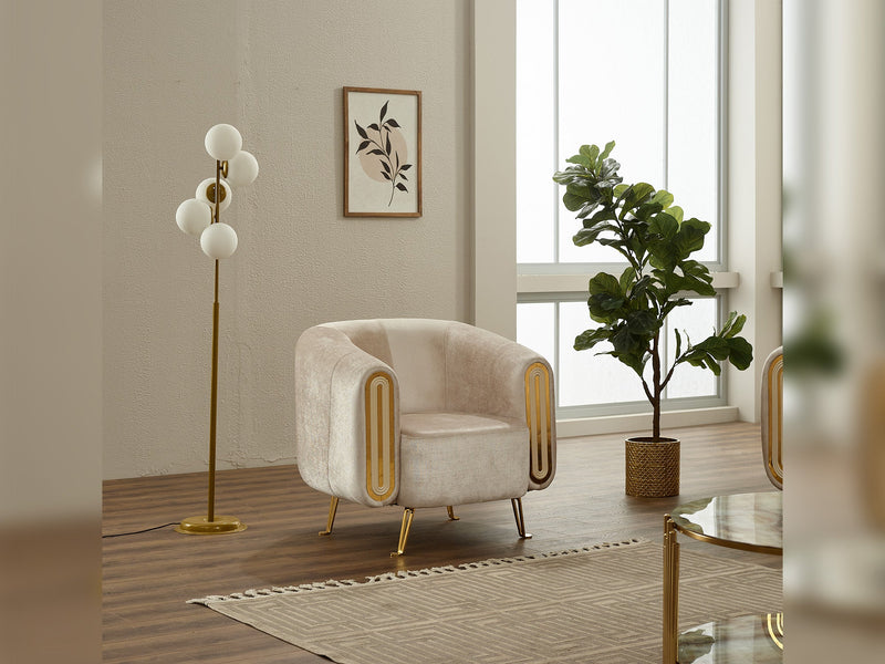 Gucci 3-pieces (Sofa & Loveseat & Chair) Livingroom Set in Grey - 200-SIM-GUC-STAR245-321