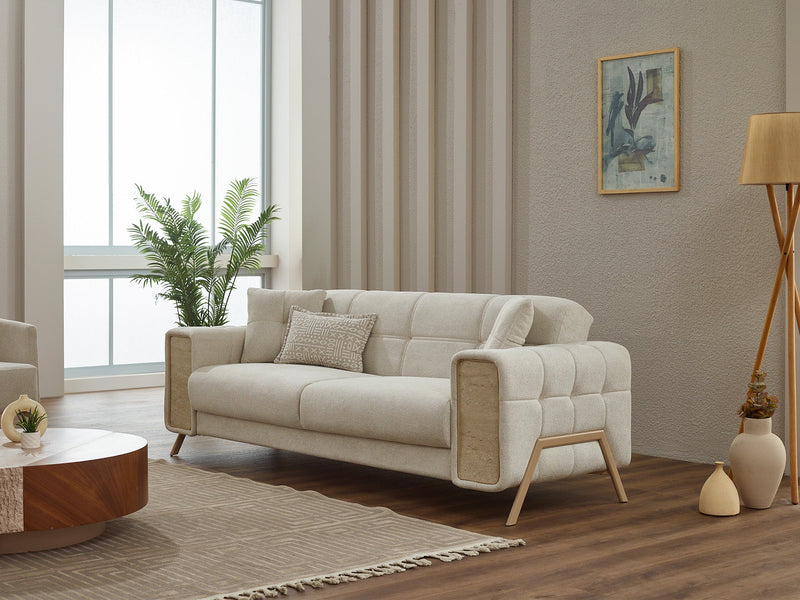 Guido  3-pieces (Sofa & Loveseat & Chair) Livingroom in Beige - 200-SIM-GUI-GIRNE03-321