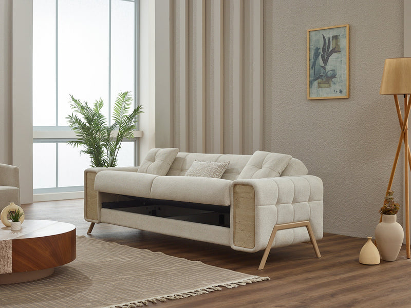 Guido  3-pieces (Sofa & Loveseat & Chair) Livingroom in Beige - 200-SIM-GUI-GIRNE03-321