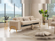Guido  3-pieces (Sofa & Loveseat & Chair) Livingroom in Beige - 200-SIM-GUI-GIRNE03-321