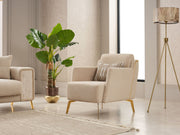 Guido  3-pieces (Sofa & Loveseat & Chair) Livingroom in Beige - 200-SIM-GUI-GIRNE03-321