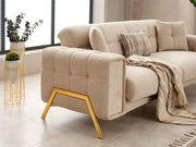 Guido Convertible Loveseat in Beige - 200-SIM-GUI-GIRNE03-2