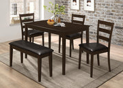 Guillen 5-piece Rectangular Dining Table Set Cappuccino - 150232