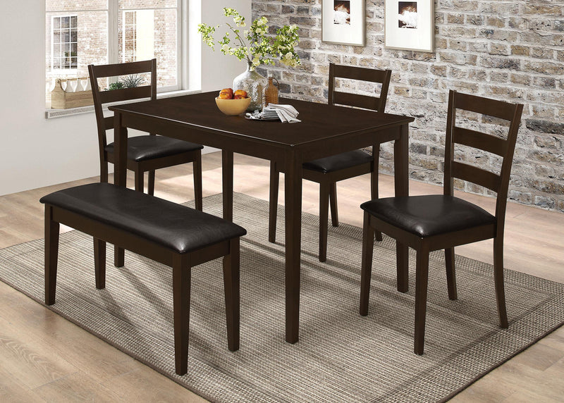 Guillen 5-piece Rectangular Dining Table Set Cappuccino - 150232