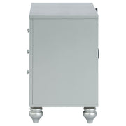 Gunnison 2-drawer Nightstand Silver Metallic - 223212