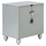 Gunnison 2-drawer Nightstand Silver Metallic - 223212
