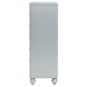 Gunnison 5-drawer Bedroom Chest Silver Metallic - 223215