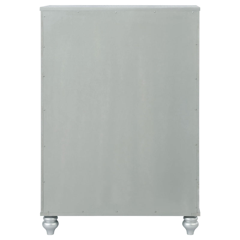 Gunnison 5-drawer Bedroom Chest Silver Metallic - 223215