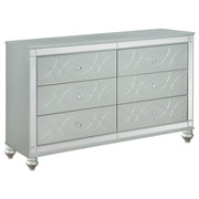 Gunnison 6-drawer Dresser Silver Metallic - 223213