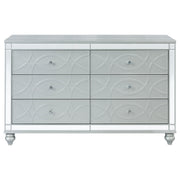 Gunnison 6-drawer Dresser Silver Metallic - 223213