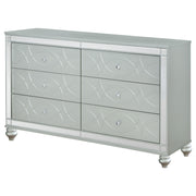 Gunnison 6-drawer Dresser Silver Metallic - 223213