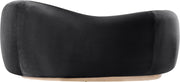 Gustavo 72.5" Velvet Upholstered Upholstered Loveseat in Black - 44081Black-L