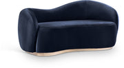 Gustavo 72.5" Velvet Upholstered Upholstered Loveseat in Blue - 44081Navy-L