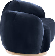 Gustavo 72.5" Velvet Upholstered Upholstered Loveseat in Blue - 44081Navy-L
