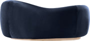 Gustavo 72.5" Velvet Upholstered Upholstered Loveseat in Blue - 44081Navy-L