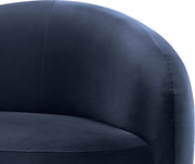 Gustavo 72.5" Velvet Upholstered Upholstered Loveseat in Blue - 44081Navy-L