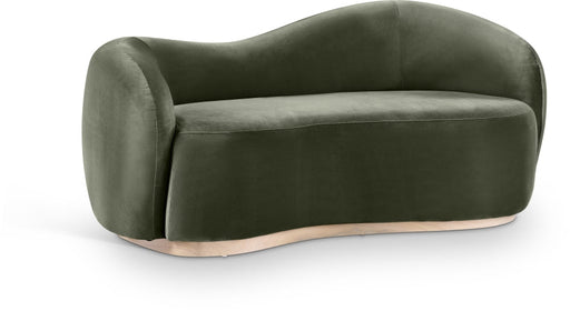 Gustavo 72.5" Velvet Upholstered Upholstered Loveseat in Green - 44081Green-L