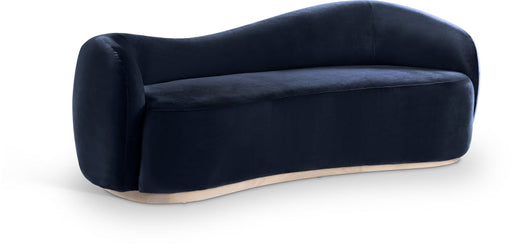 Gustavo 92.5" Velvet Upholstered Upholstered Sofa in Blue - 44081Navy-S