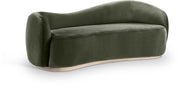 Gustavo 92.5" Velvet Upholstered Upholstered Sofa in Green - 44081Green-S