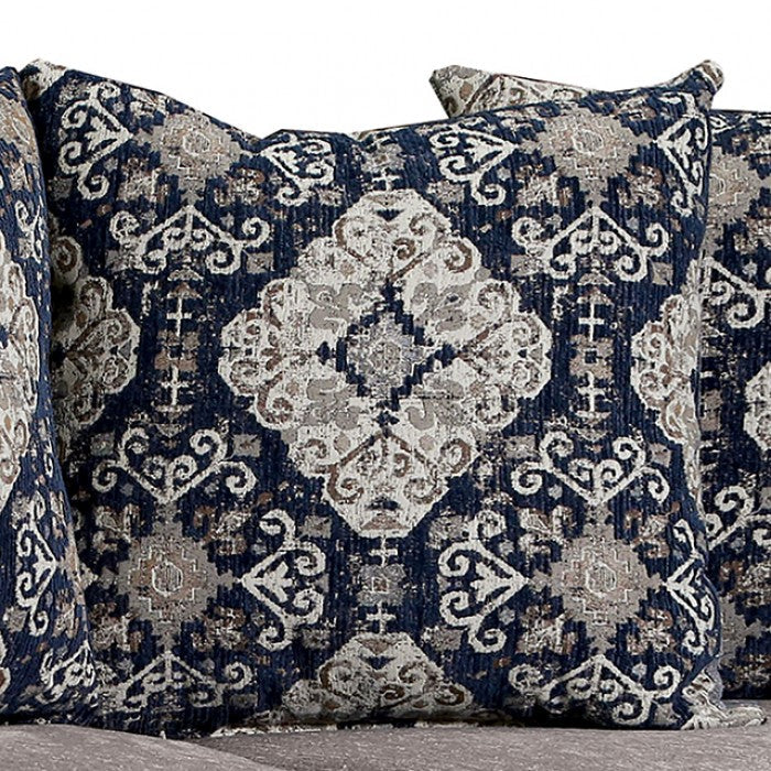 Gustavo Gray/Walnut Loveseat - SM7306-LV