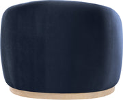 Gustavo Velvet Upholstered Accent Chair in Blue - 44081Navy-C
