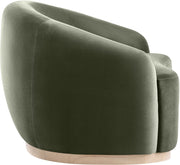 Gustavo Velvet Upholstered Accent Chair in Green - 44081Green-C