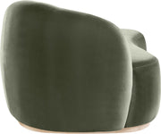 Gustavo Velvet Upholstered Chaise Lounge in Green - 44081Green-Chaise