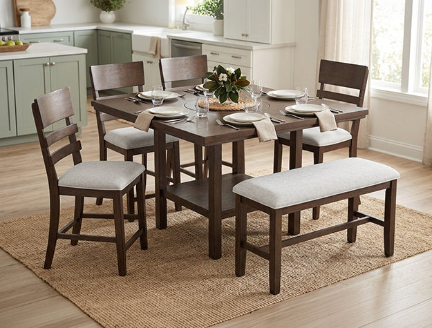 Guthrie Ct Ht Chair Brown, Set of 2 - 2711BR-S-24