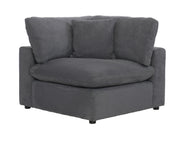 Guthrie Gray Modular 5 - Piece Modular Sectional with Ottoman - Gate FurnitureSectional