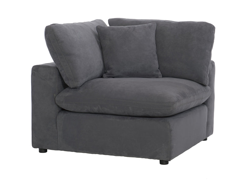 Guthrie Gray Modular 5 - Piece Modular Sectional with Ottoman - Gate FurnitureSectional