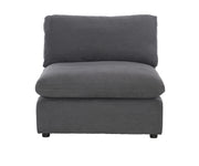 Guthrie Gray Modular 5 - Piece Modular Sectional with Ottoman - Gate FurnitureSectional