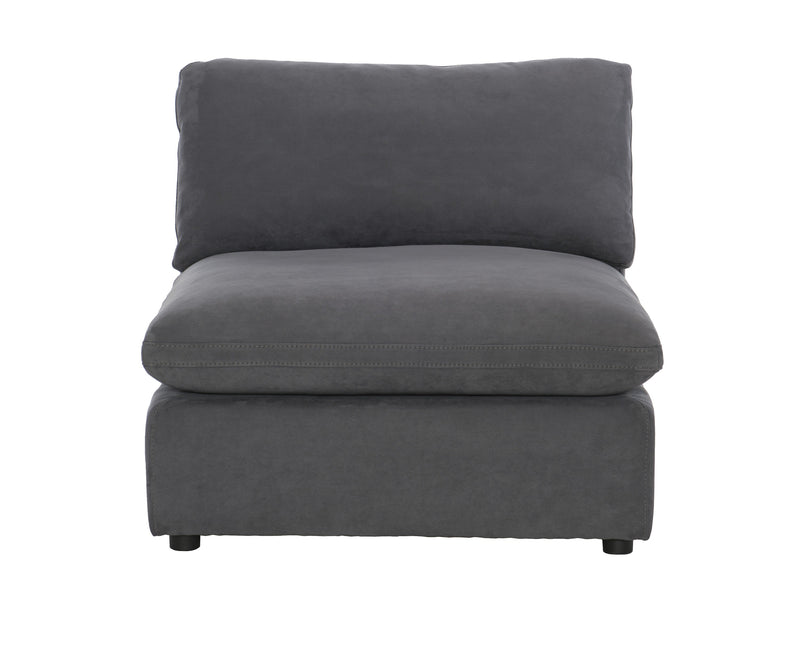 Guthrie Gray Modular 5 - Piece Modular Sectional with Ottoman - Gate FurnitureSectional