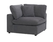 Guthrie Gray Modular 6 - Piece Modular Sectional with Ottoman - Gate FurnitureSectional