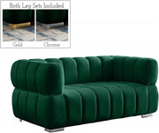 Gwen 68" Velvet Upholstered Loveseat in Green - 670Green-L