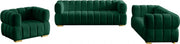 Gwen 68" Velvet Upholstered Loveseat in Green - 670Green-L