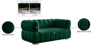 Gwen 68" Velvet Upholstered Loveseat in Green - 670Green-L
