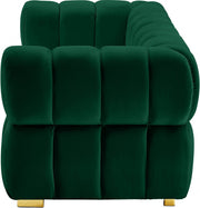 Gwen 68" Velvet Upholstered Loveseat in Green - 670Green-L