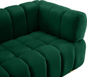 Gwen 68" Velvet Upholstered Loveseat in Green - 670Green-L