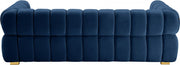 Gwen 91" Velvet Upholstered Sofa in Blue - 670Navy-S